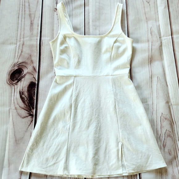 Lulus "Always Admired" White Sleeveless Mini A-line Dress | Size S - Picture 3 of 14